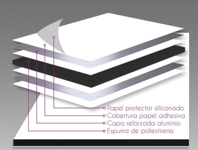 Cartón pluma negro adh. 10mm 1,00x1,40