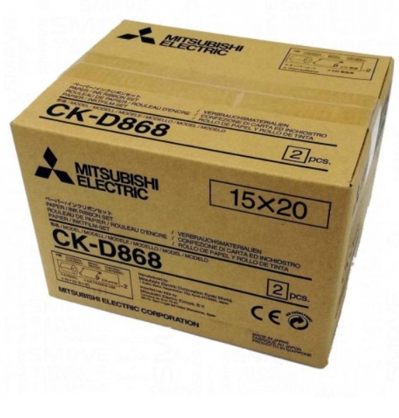 Papel Mitsubishi CK-D868 - NEGRO - 10x15 (860F) y 15x20 (400F)