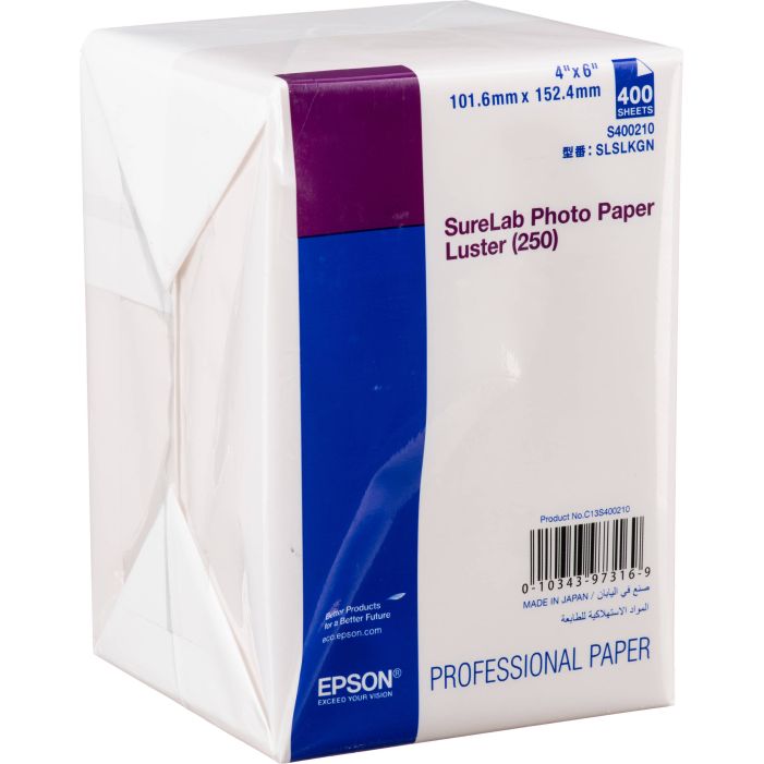 Photo paper luster 250gr. 10x15 (400 hojas)